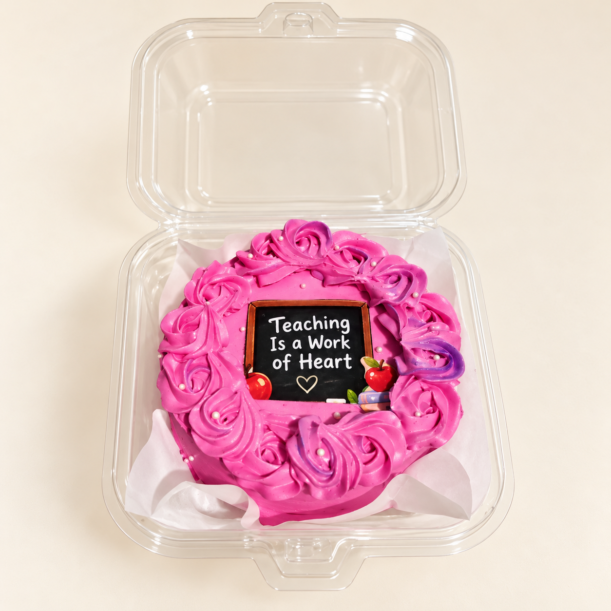 Teachers’ Day Mini-Cake · Teaching Is a Work of Heart