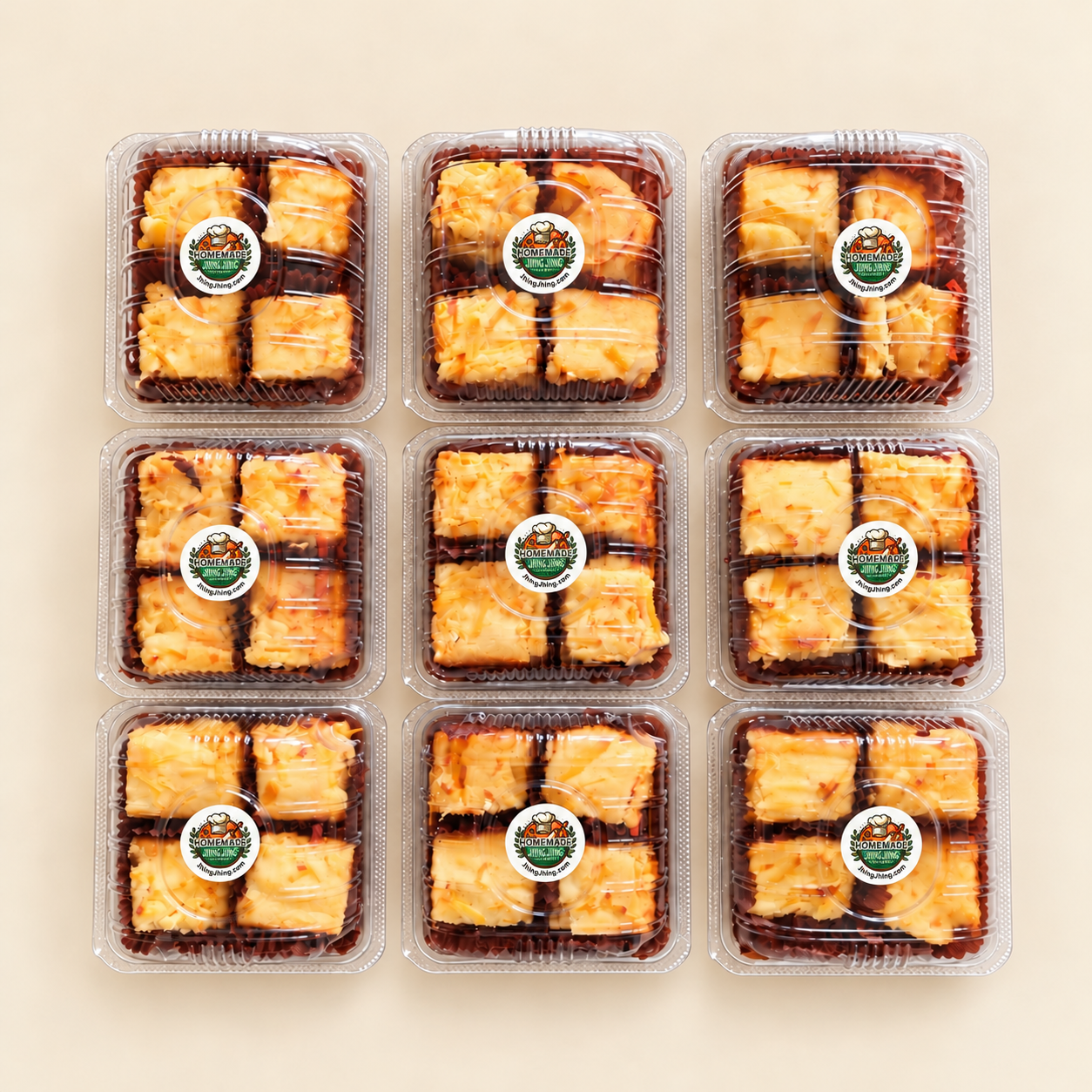 Packaged Cake Portions