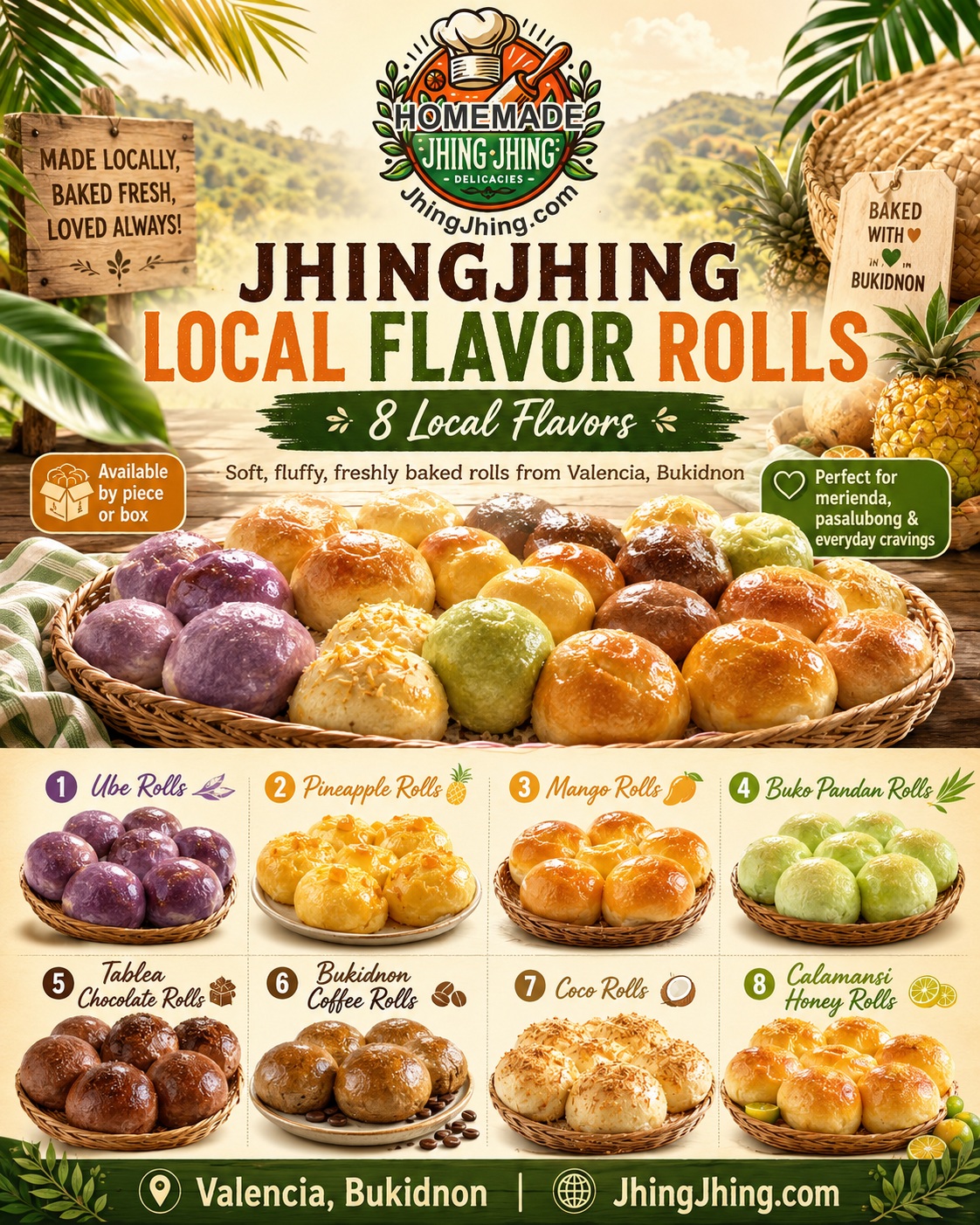 Tropical Rolls & Buns