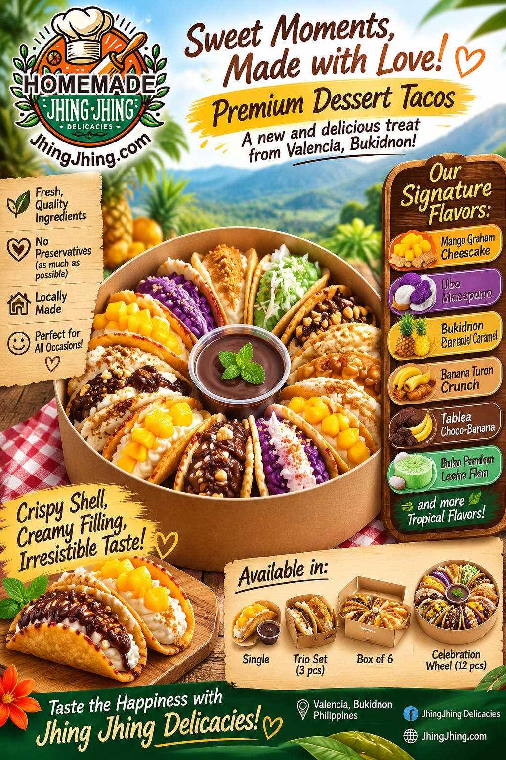 Frozen Dessert Tacos