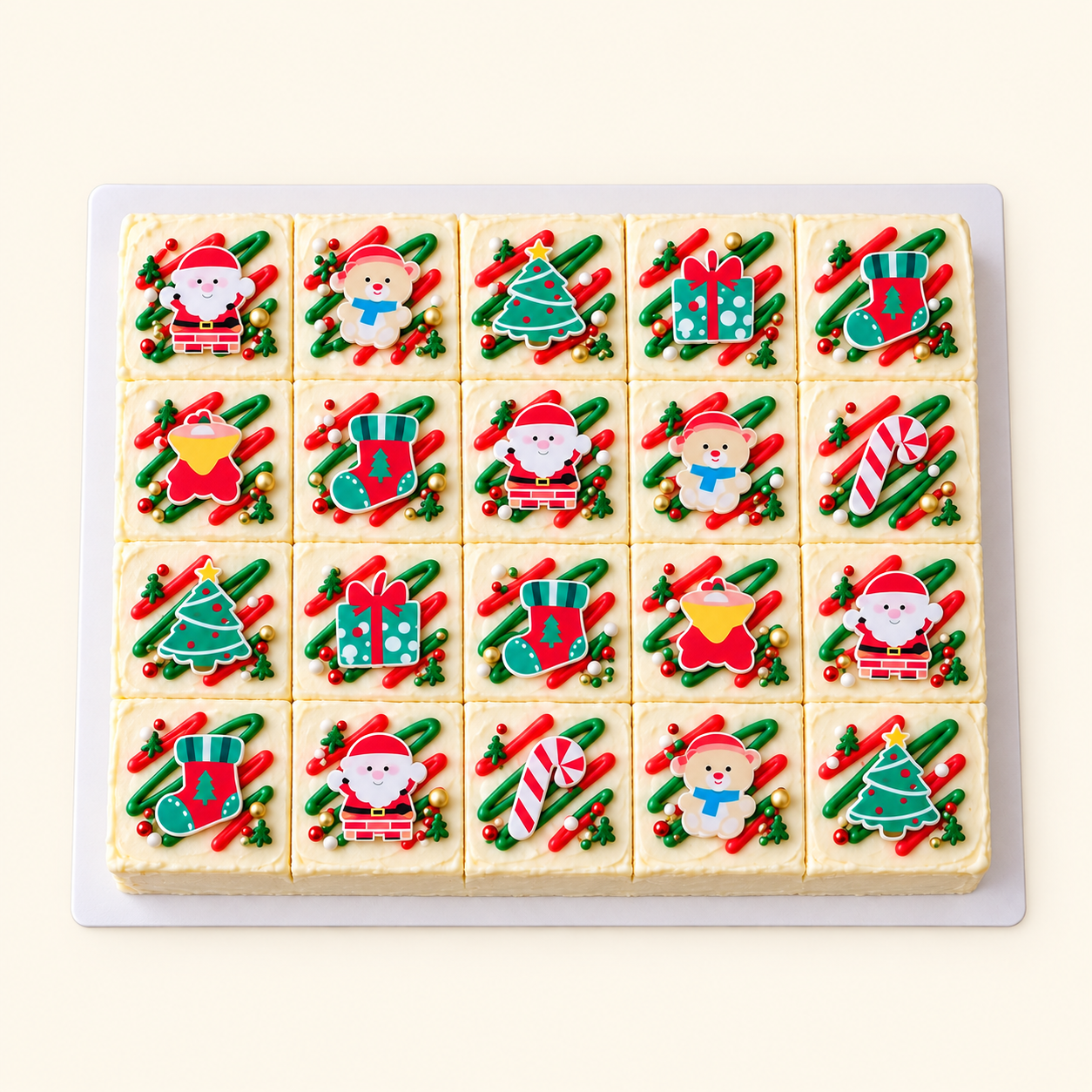 Christmas Party Cake · 20 Portions