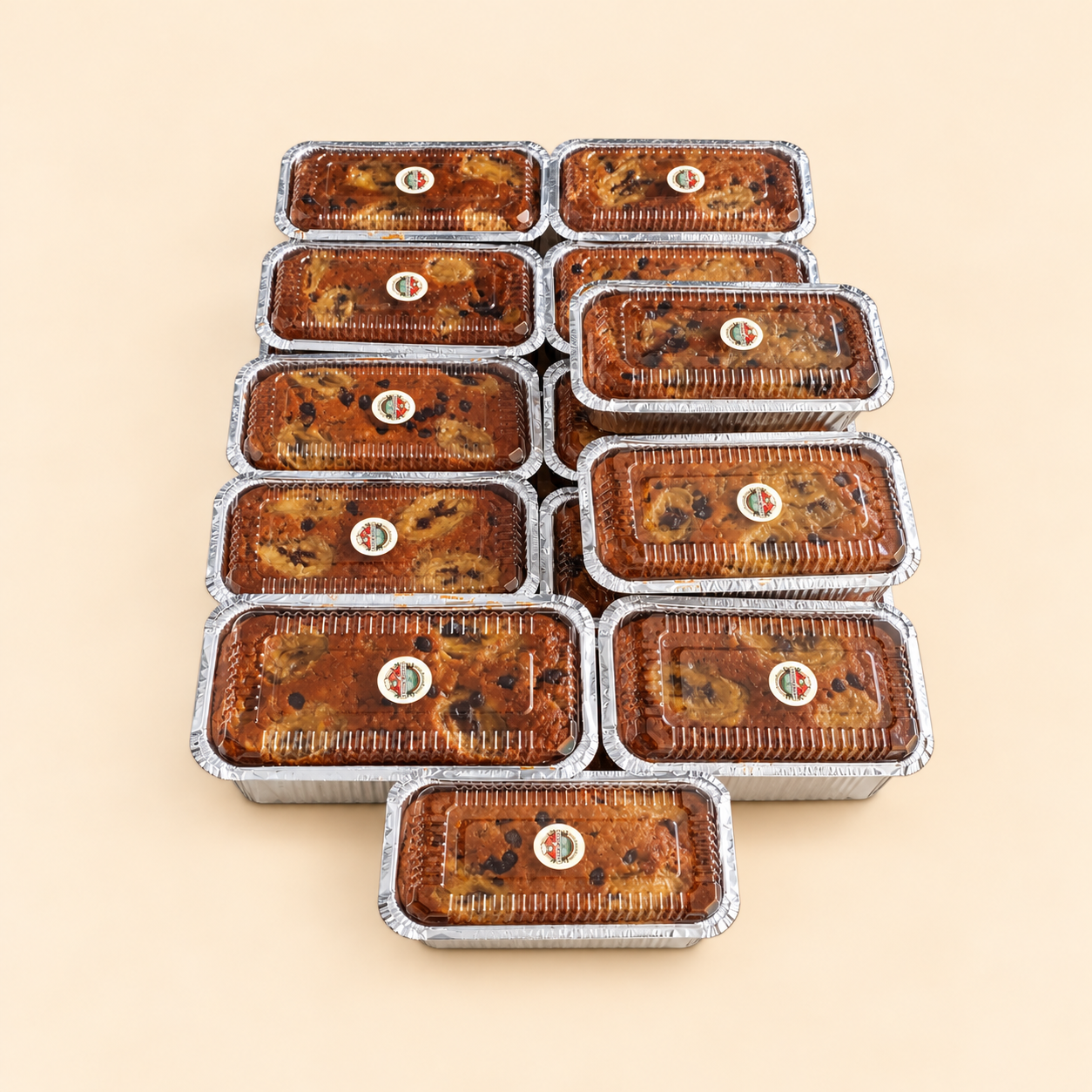 Chocolate-Topped Packaged Cakes