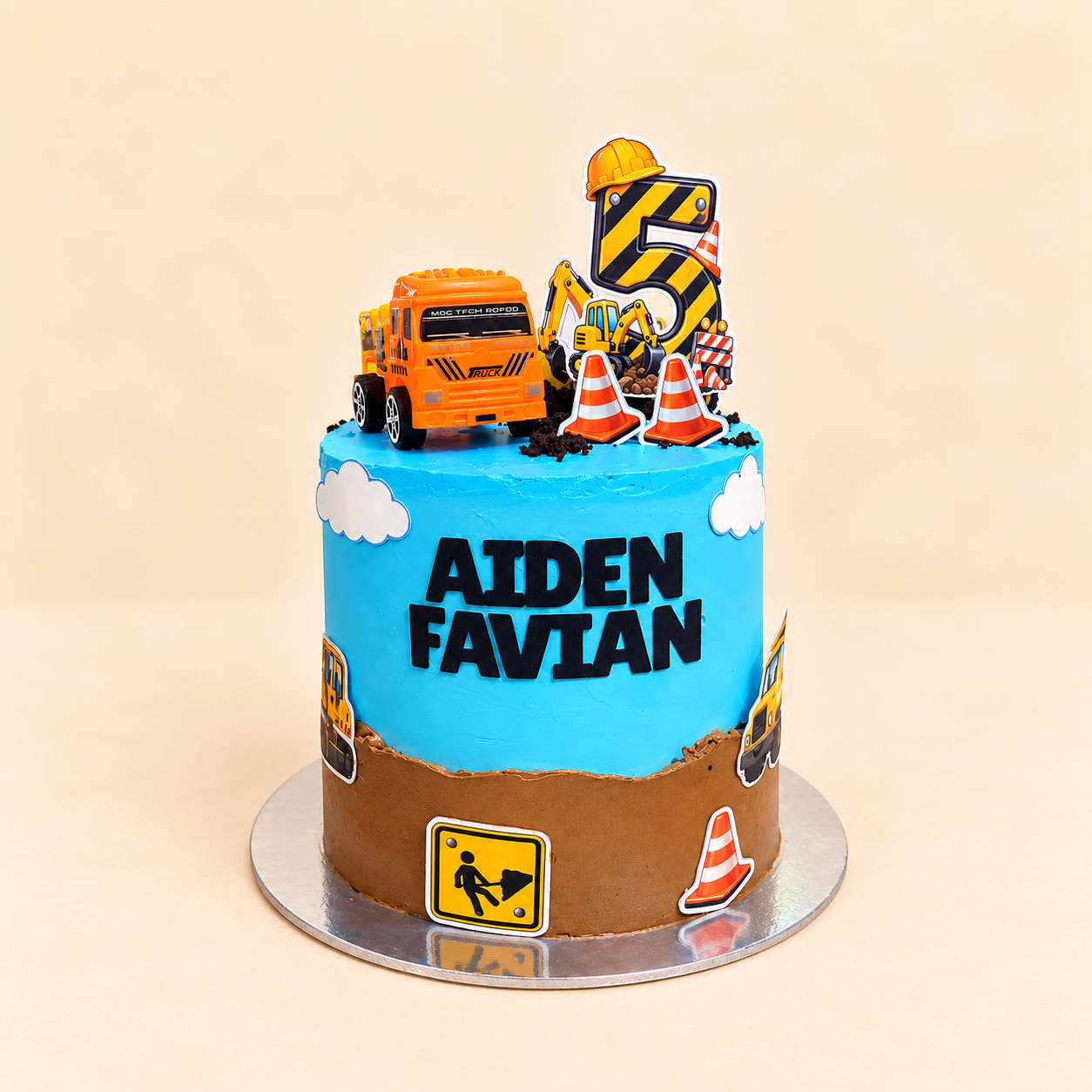 Construction Truck Birthday Cake