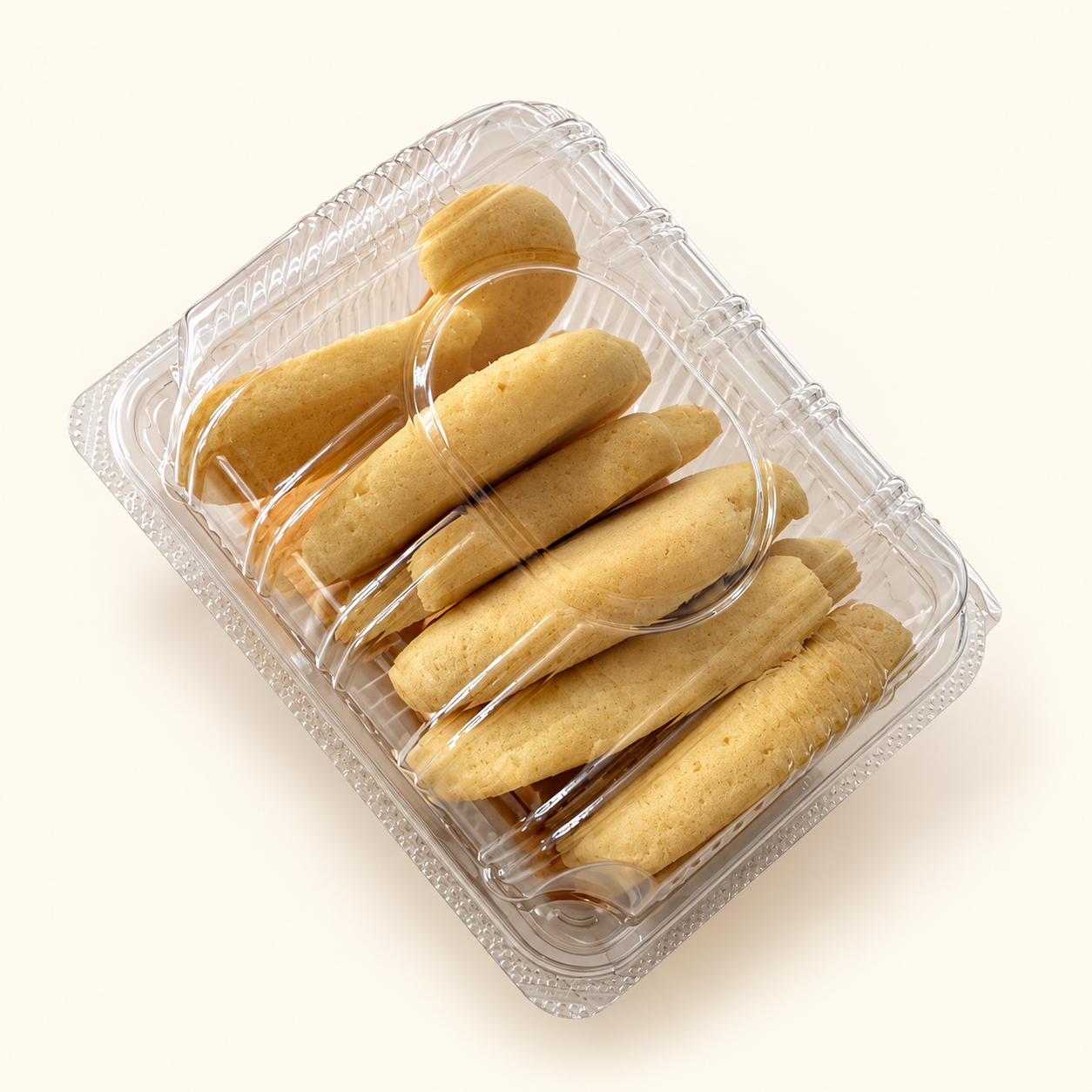 Oval Cookies in Clear Packaging