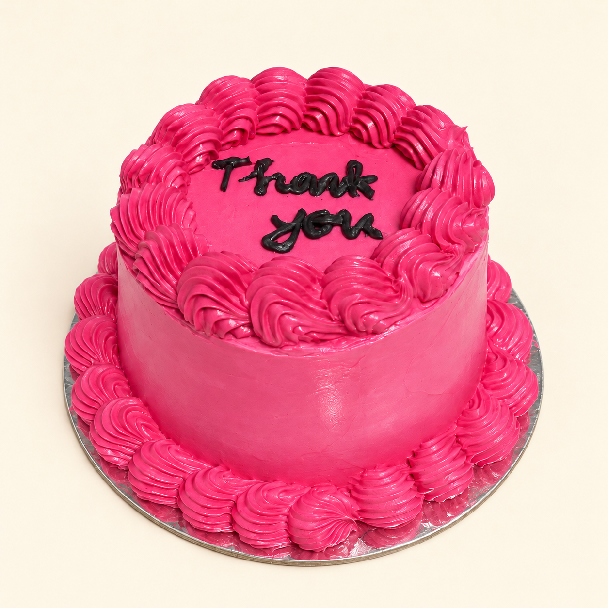 Pink Thank You Cake