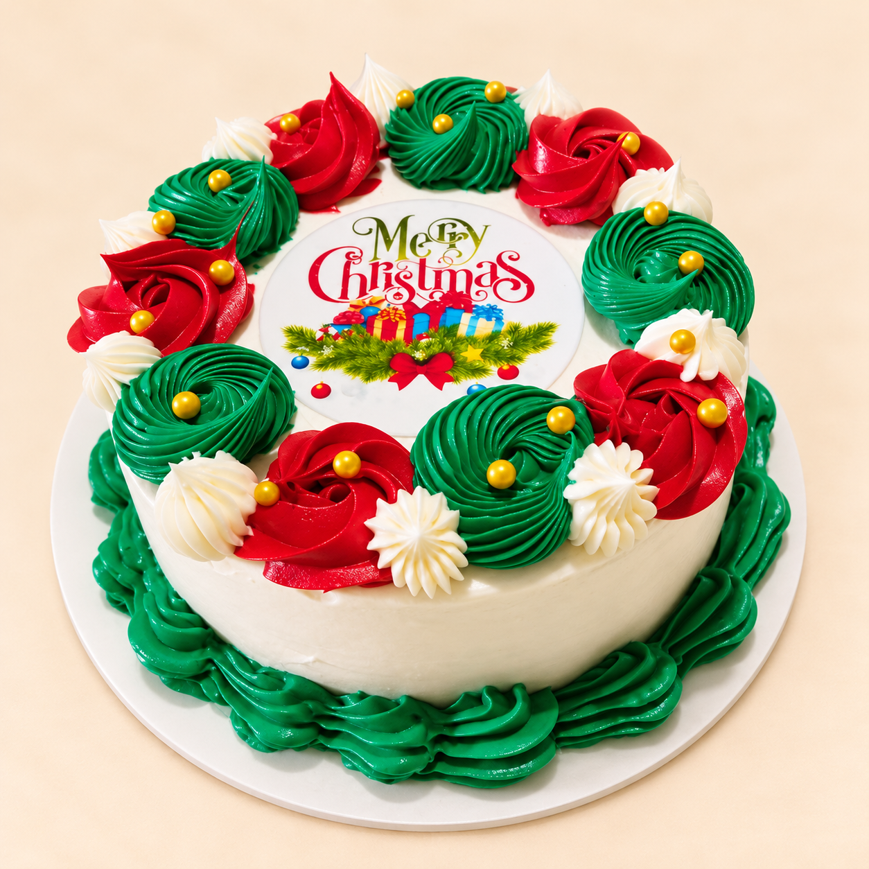 Christmas Wreath Cake