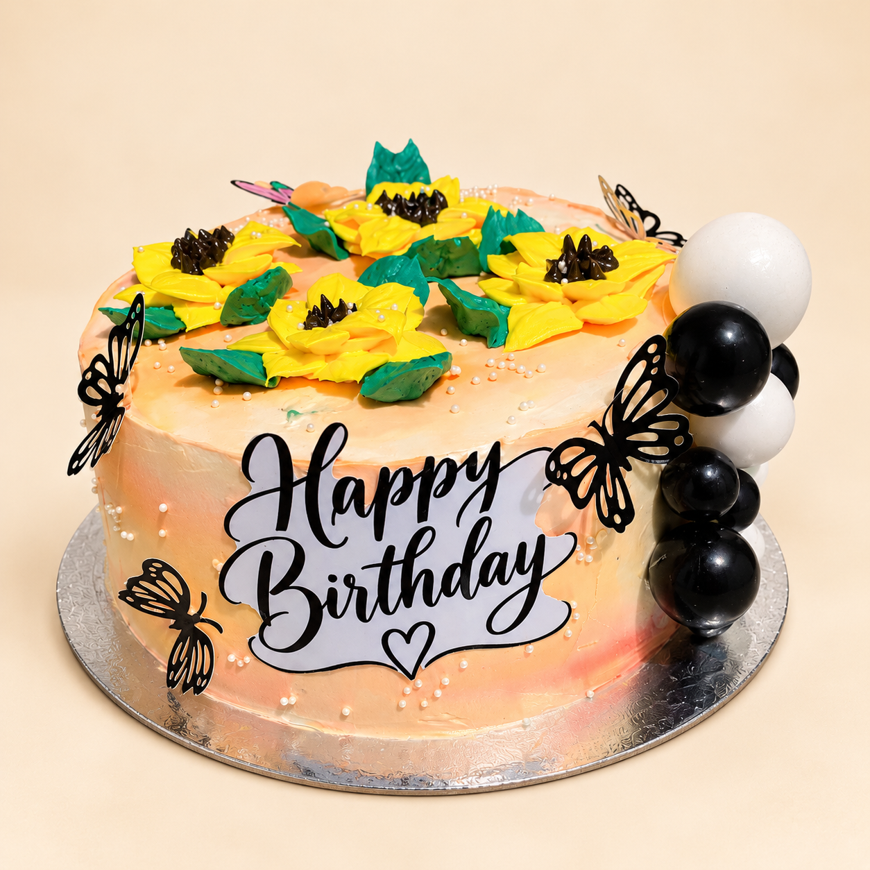 Sunflower Birthday Cake